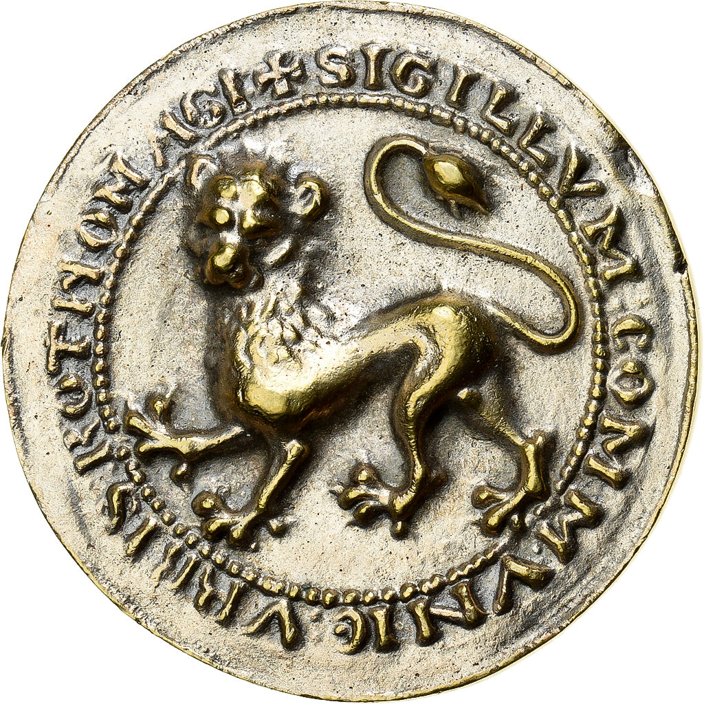 Frankreich, Medaille, Sceau de la Ville de Rouen, Silvered bronze, VZ