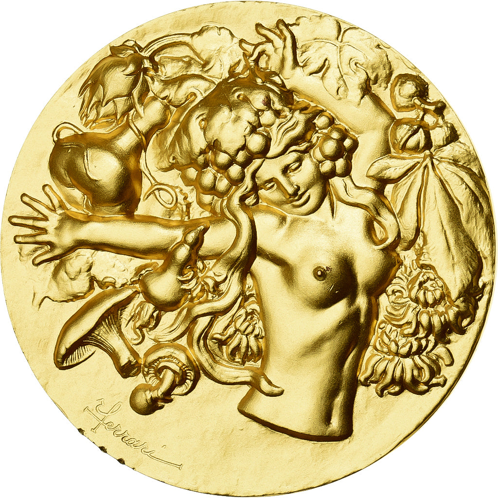 Francia, medaglia, La Cinquième Saison, Automne, Bronzo dorato, Nino Ferrari
