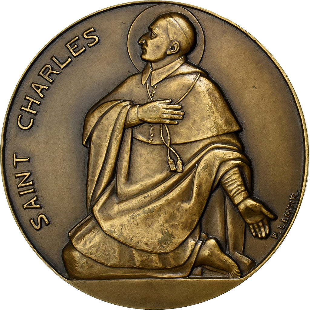 France, Medal, Saint Charles, Bronze, Lenoir, AU(55-58)