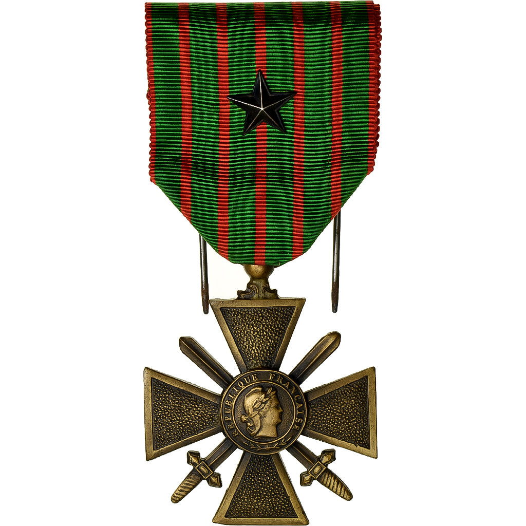 Francja, Croix de Guerre, WAR, medal, 1914-1918, Une Citation, Doskonała