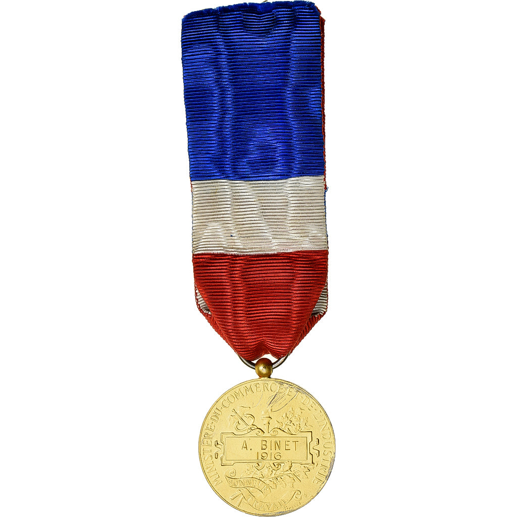 France, Industrie-Travail-Commerce, Médaille, 1916, Excellent Quality