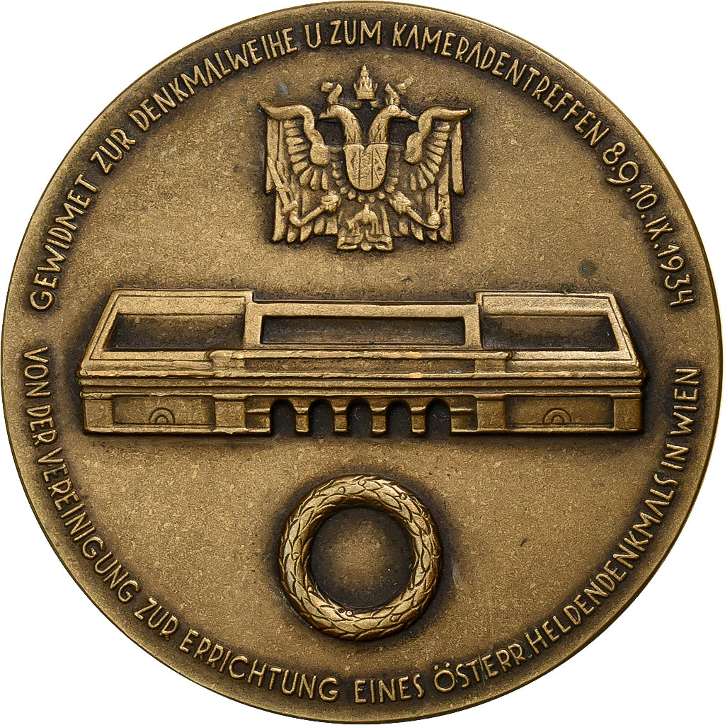 Austria, Medal, Commémorative, Vienne, 1934, Bronze, AU(55-58)