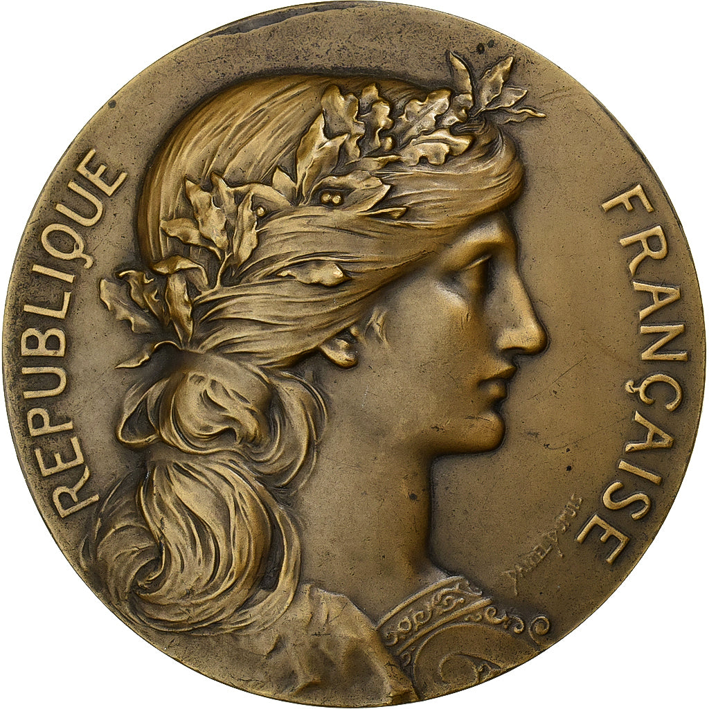 Francia, medaglia, Marianne, Offert par Mr René Coty, Député, Dupuis.D, BB