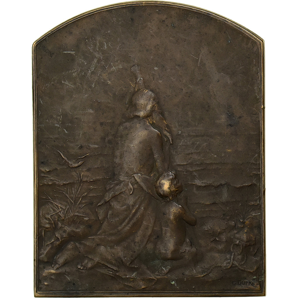 France, Medal, Le Salut au Soleil, Bronze, G.Dupré, VF(30-35)