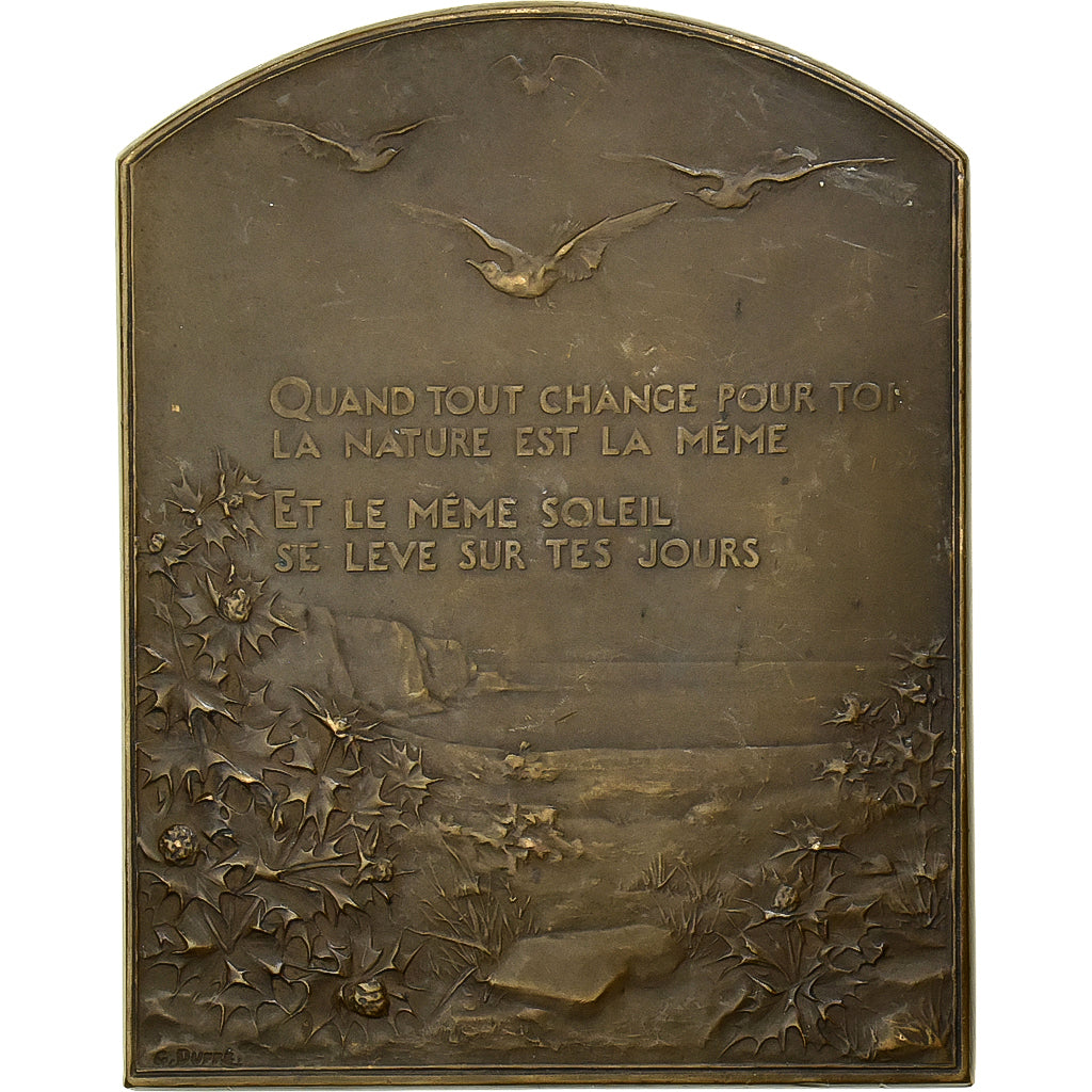 France, Medal, Le Salut au Soleil, Bronze, G.Dupré, VF(30-35)