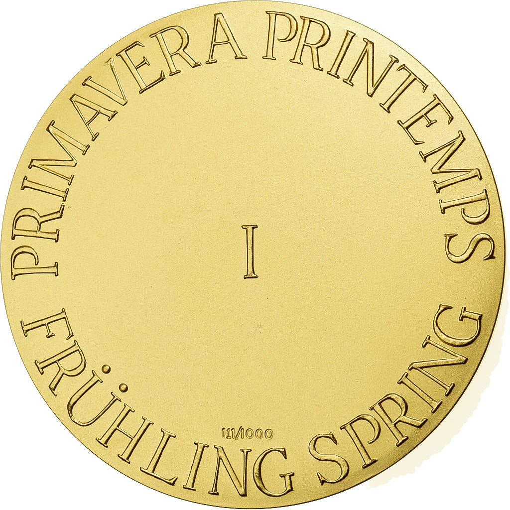 Frankreich, Medaille, La Cinquième Saison, Printemps, Gilt Bronze, Nino