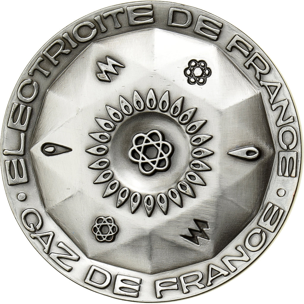 Francia, medaglia, Electricité-Gaz de France, Bronzo argentato, SPL