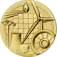 France, Medal, GRDF, Gilt Bronze, Arthus Bertrand, MS(65-70)
