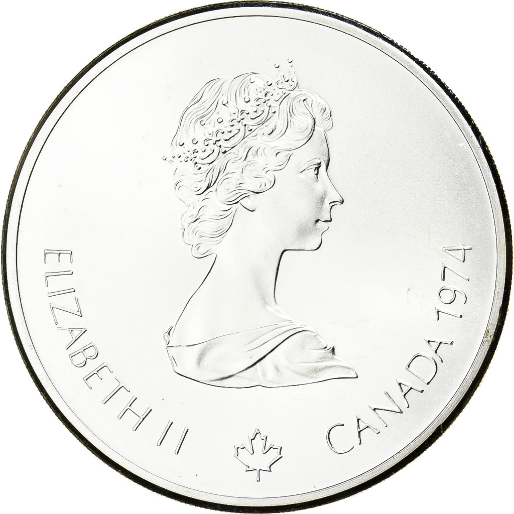 Canada, 10 Dollars, Montréal XXI Olympiade, 1974, Ottawa, Silver, MS(65-70)