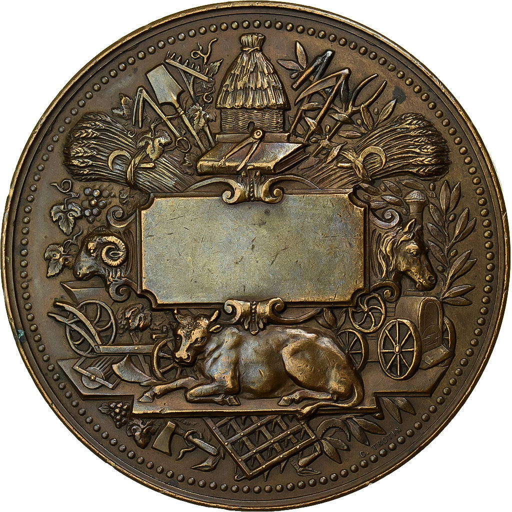 Francia, medaglia, Société des agriculteurs de France, Bronzo, Trotin, BB