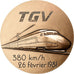 France, Medal, TGV, Records du Monde Français de Vitesse, 1981, Bronze, C.