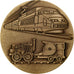 Francia, medaglia, 150ème Anniversaire du Chemin de Fer, 1982, Bronzo, SPL