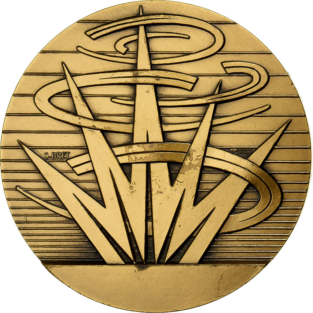 França, medalha, Calendrier, Nouvelle Année, 1998, Bronze, Monnaie de Paris