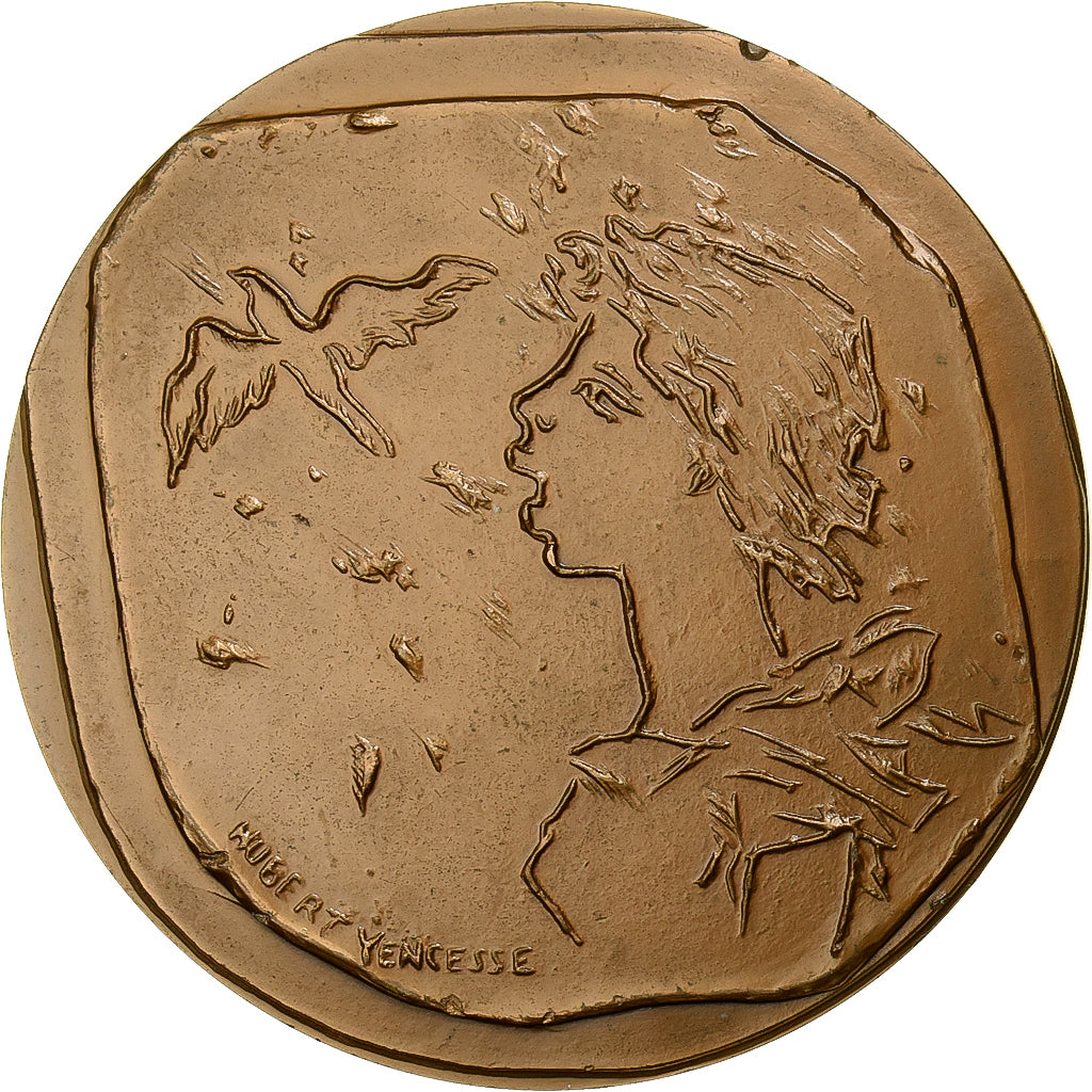 France, Medal, Confédération Musicale Française, 1981, Bronze, Hubert