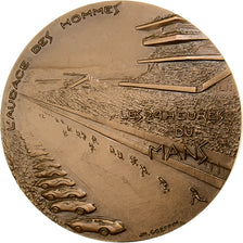 França, medalha, Cinquantenaire des 24 Heures du Mans, 1973, Bronze, Coeffin