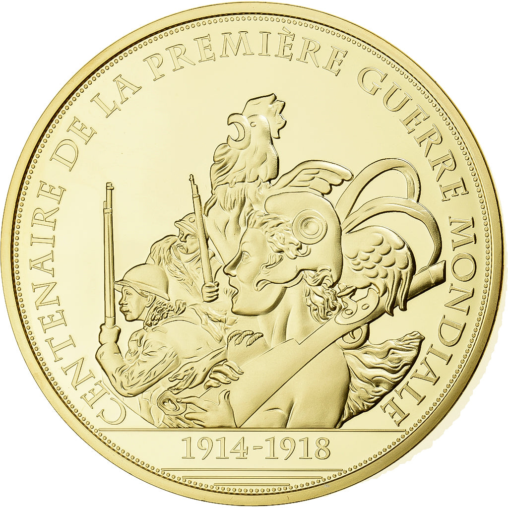 France, Medal, Centenaire Première Guerre Mondiale, Bataille de Verdun, Copper