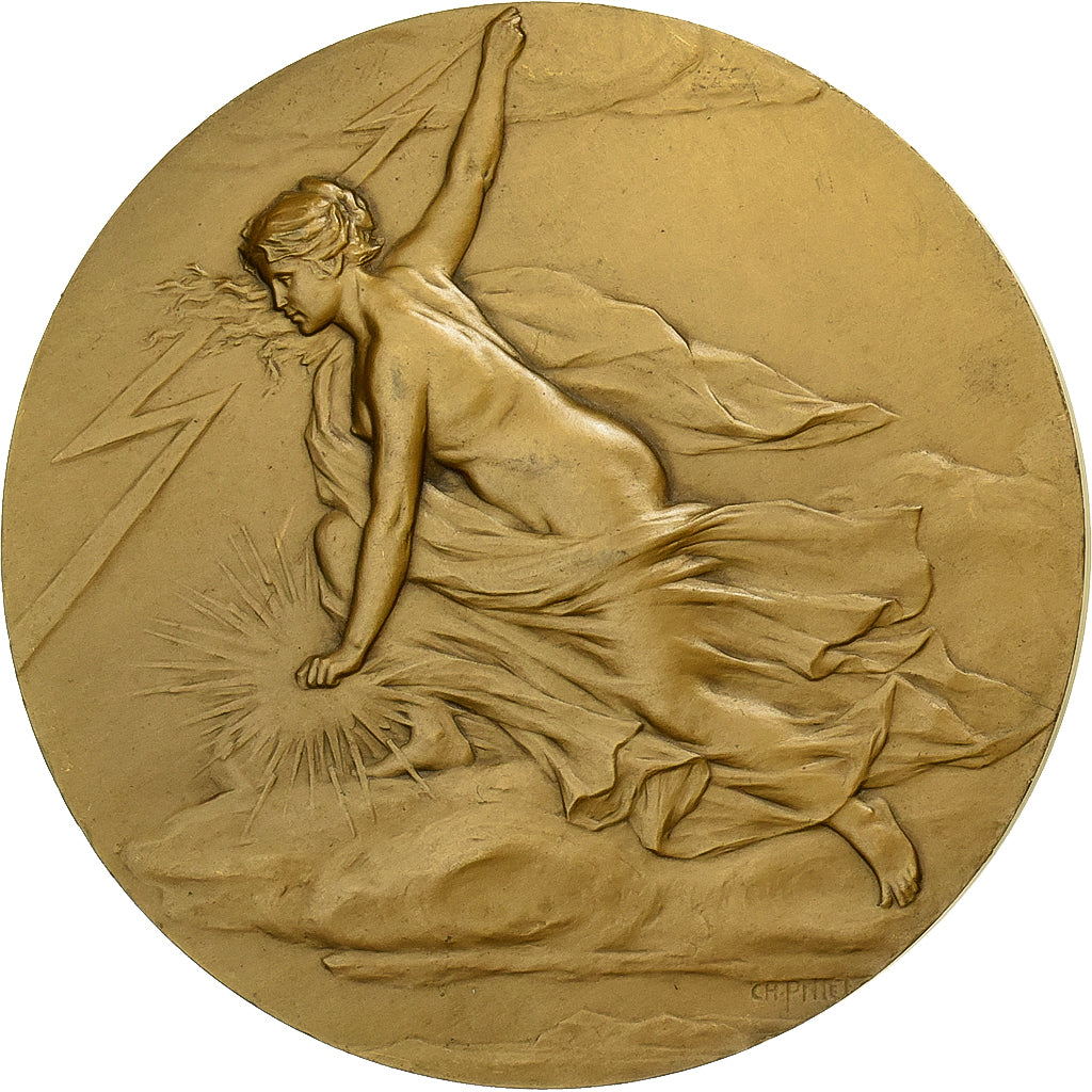 France, Medal, Syndicat Général de la Construction Electrique, Bronze, Pillet