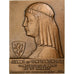 Francia, medalla, Jeanne de Constantinople, Hospices de Lille, 1977, Bronce