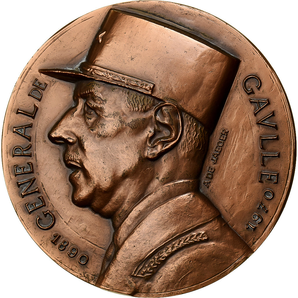 Francia, medaglia, Mémorial du Général de Gaulle, 1980, Rame, De Jaeger, BB+