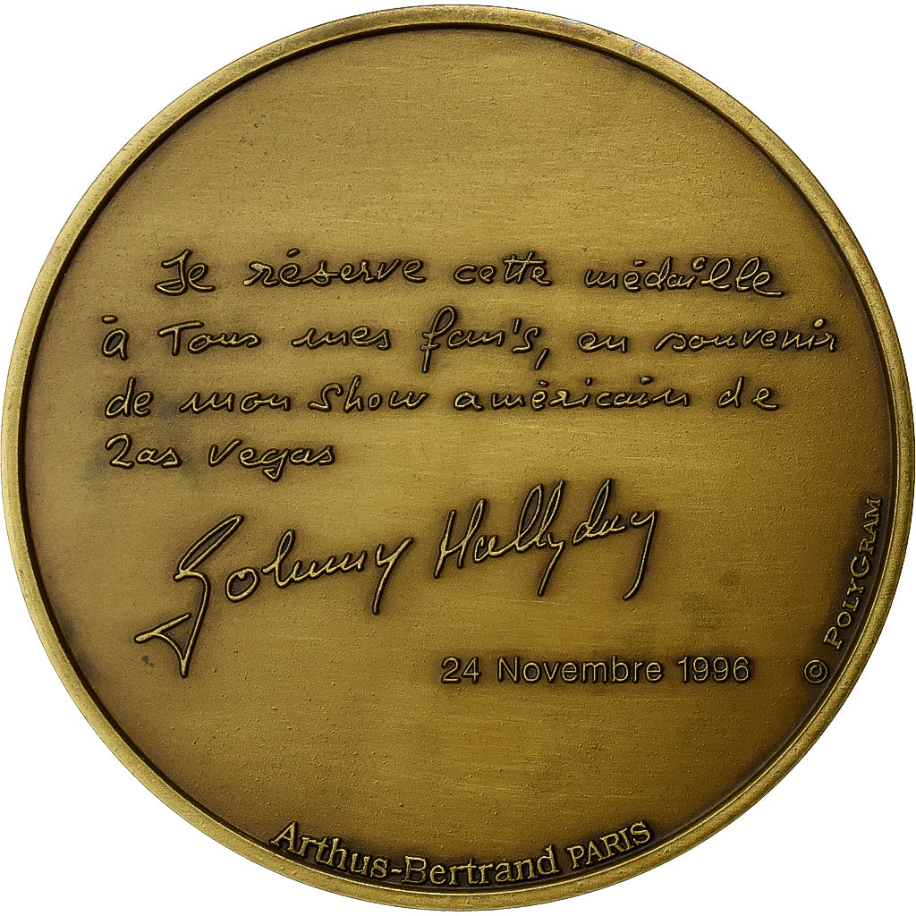 França, medalha, Johnny Hallyday, Végas, 1996, Bronze, Arthus Bertrand