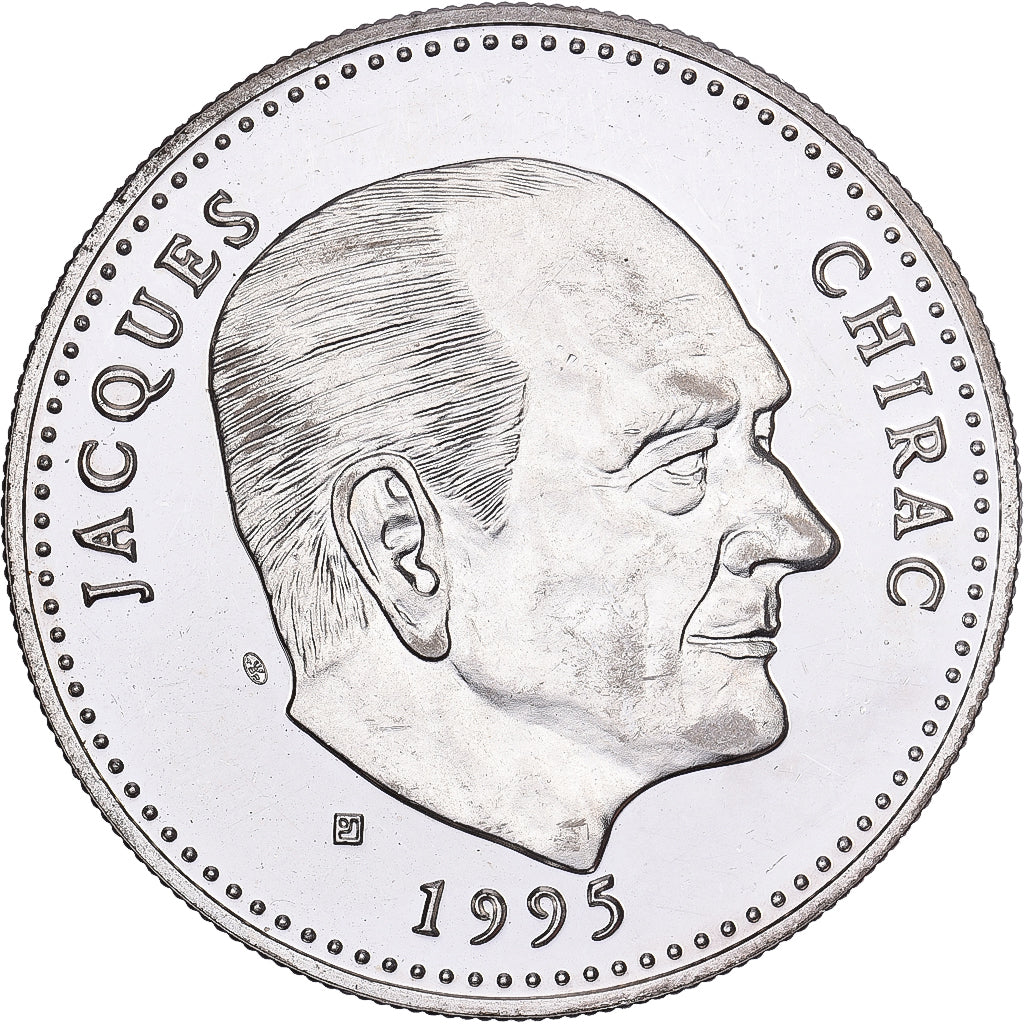 France, Médaille, Les Présidents de la République, Jacques Chirac, Argent