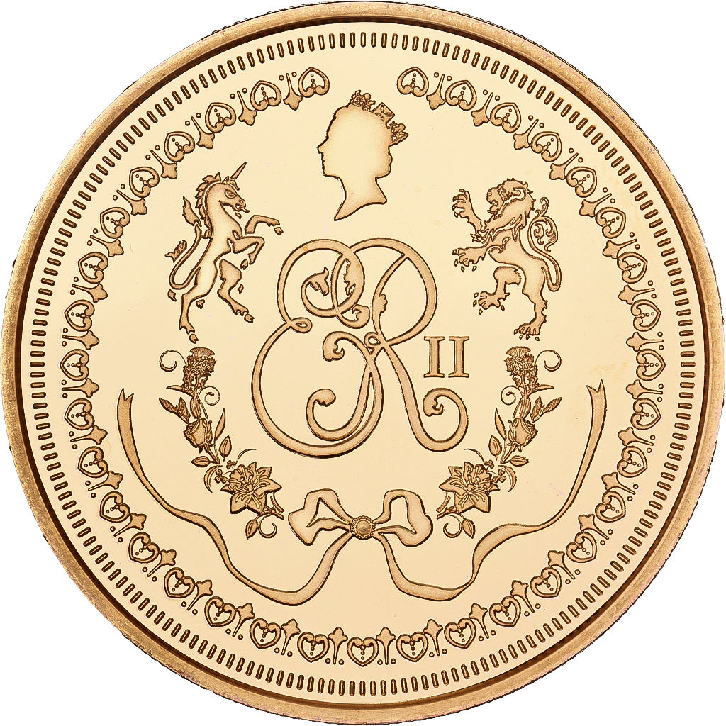 Reino Unido, medalha, Queen Elizabeth II, 2022, Cobre-Níquel Dourado, MS(65-70)