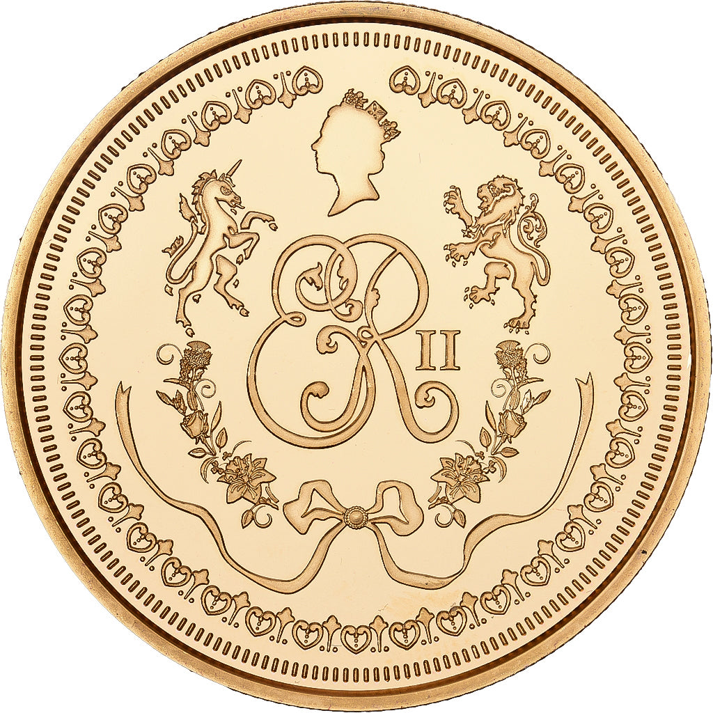 Reino Unido, medalha, Queen Elizabeth II, 2022, Cobre-Níquel Dourado, MS(65-70)