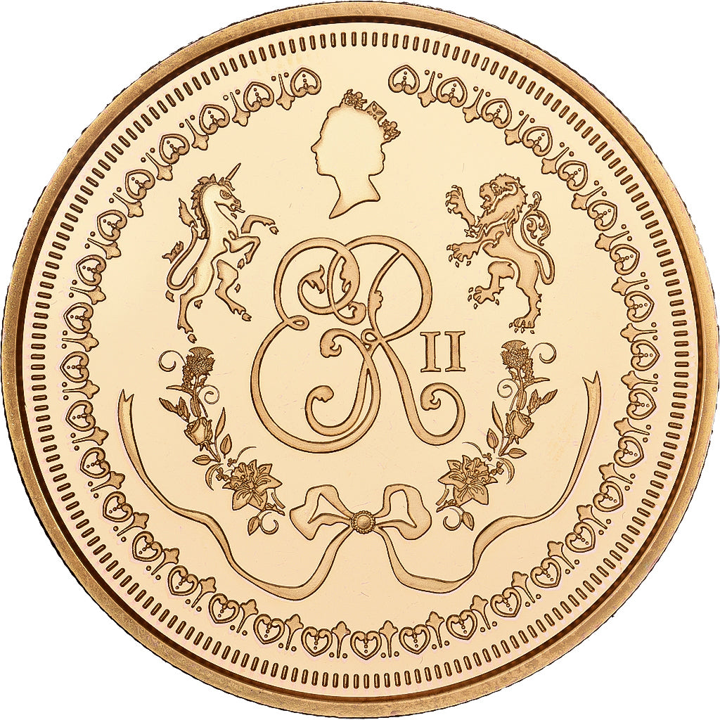 Reino Unido, medalha, Queen Elizabeth II, 2022, Cobre-Níquel Dourado, MS(65-70)