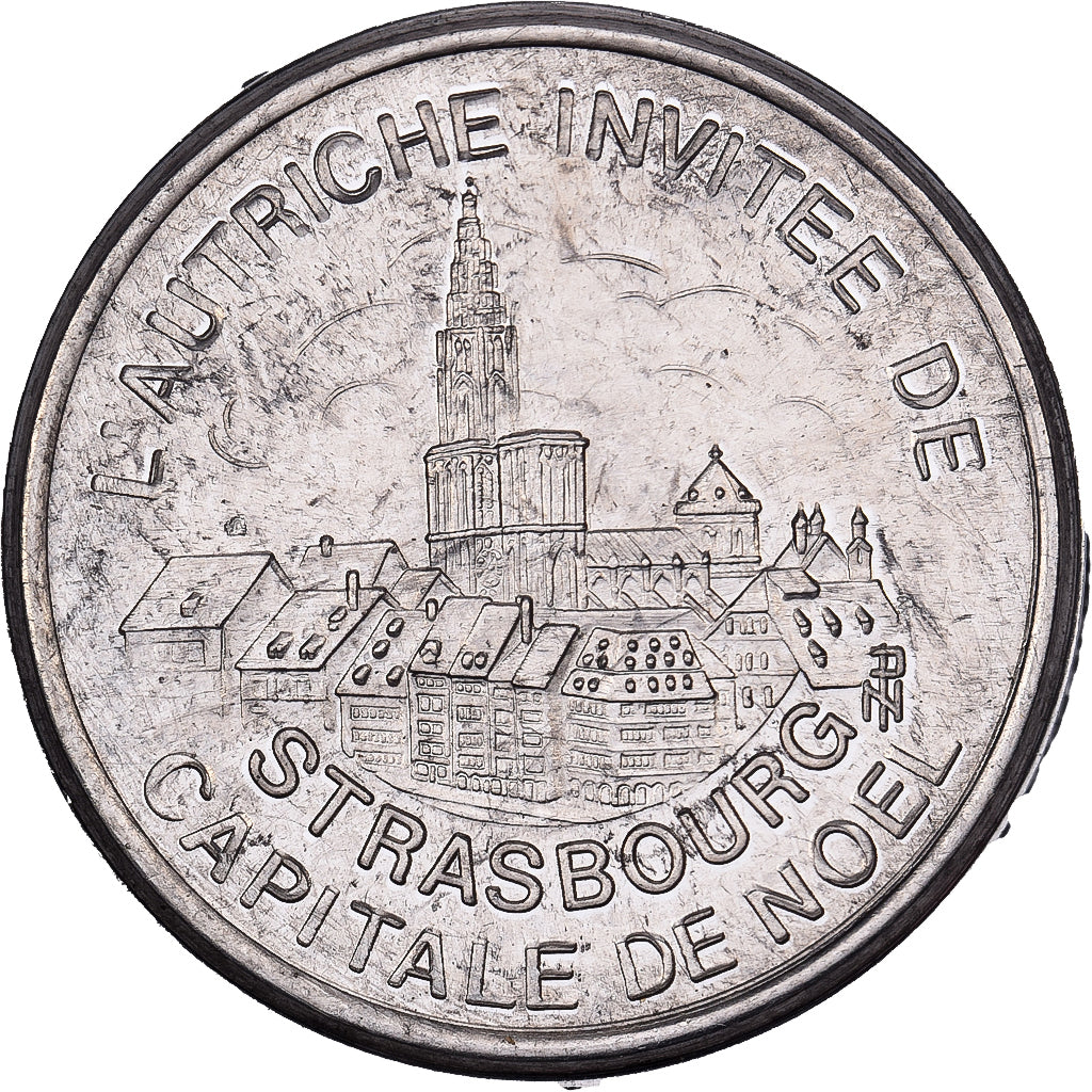 Frankrijk, Medaille, L'Autriche invitée de Strasbourg, 1996, Tin-Zinc, PR