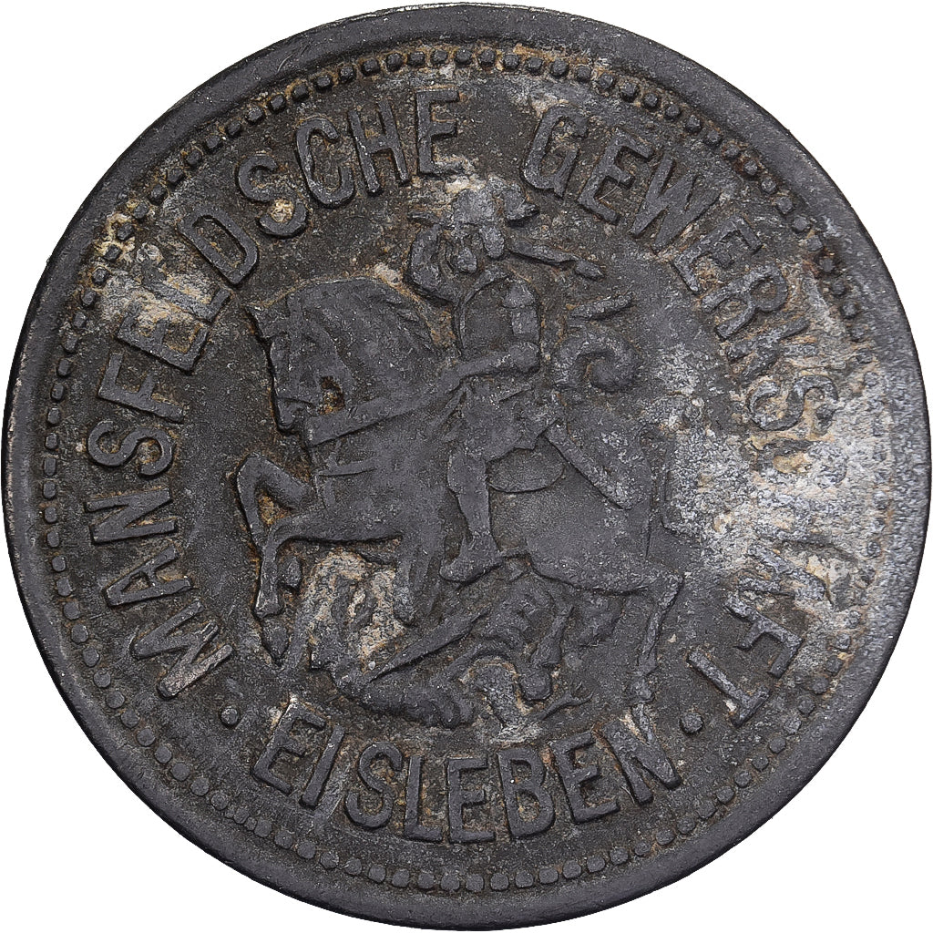 Niemcy, Mansfeldsche Gewerkschaft, Eisleben, 10 Pfennig, VF(30-35), Cynk