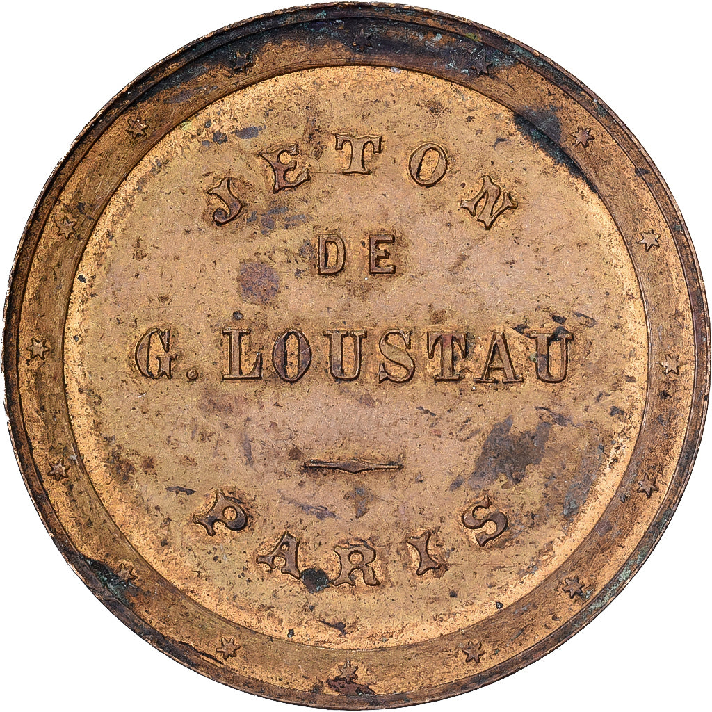 Frankrijk, Token, G.Loustau, Paris, Tin, FR+