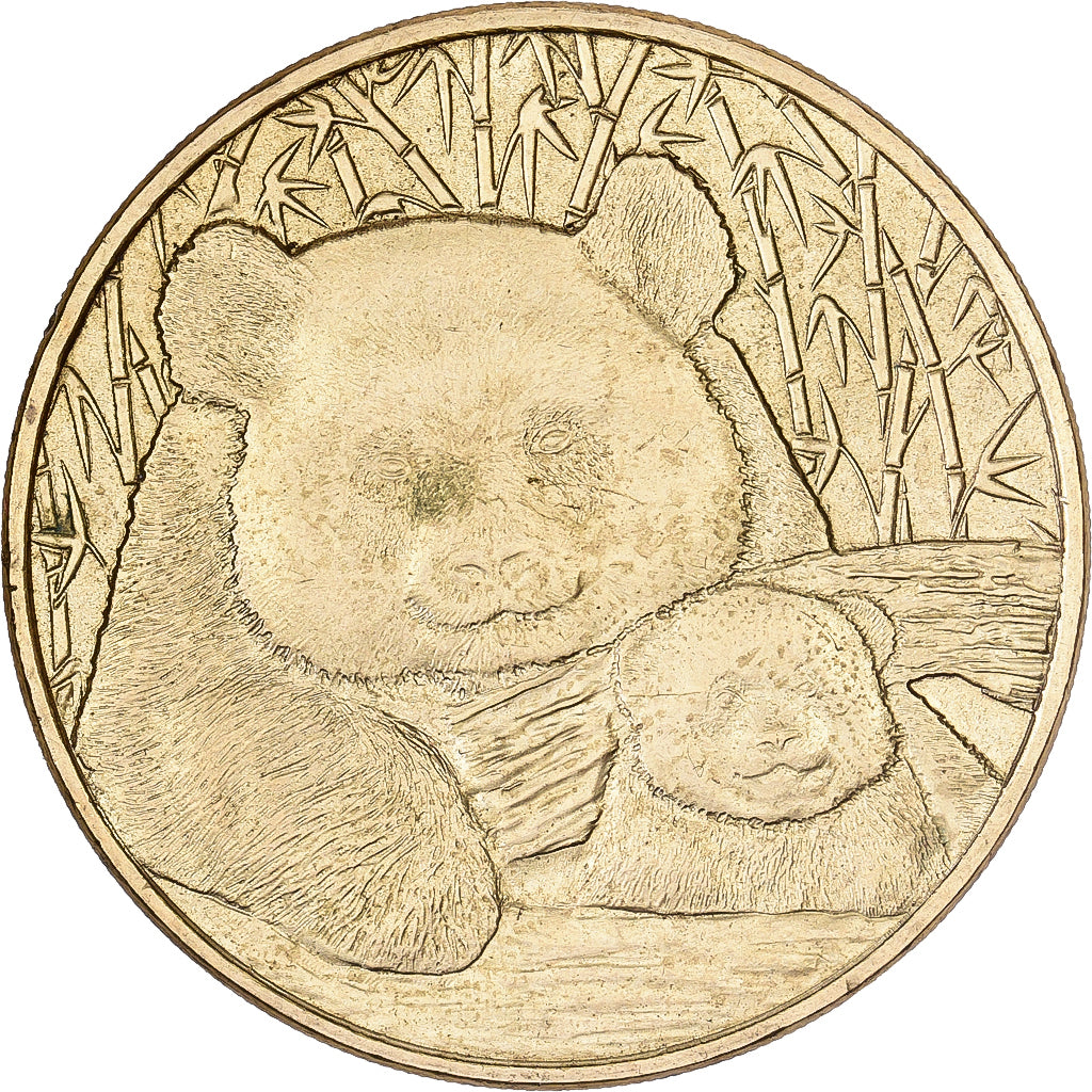 France, Token, Beauval - Zoo - Pandas, Copper-nickel Aluminium, MDP, AU(55-58)