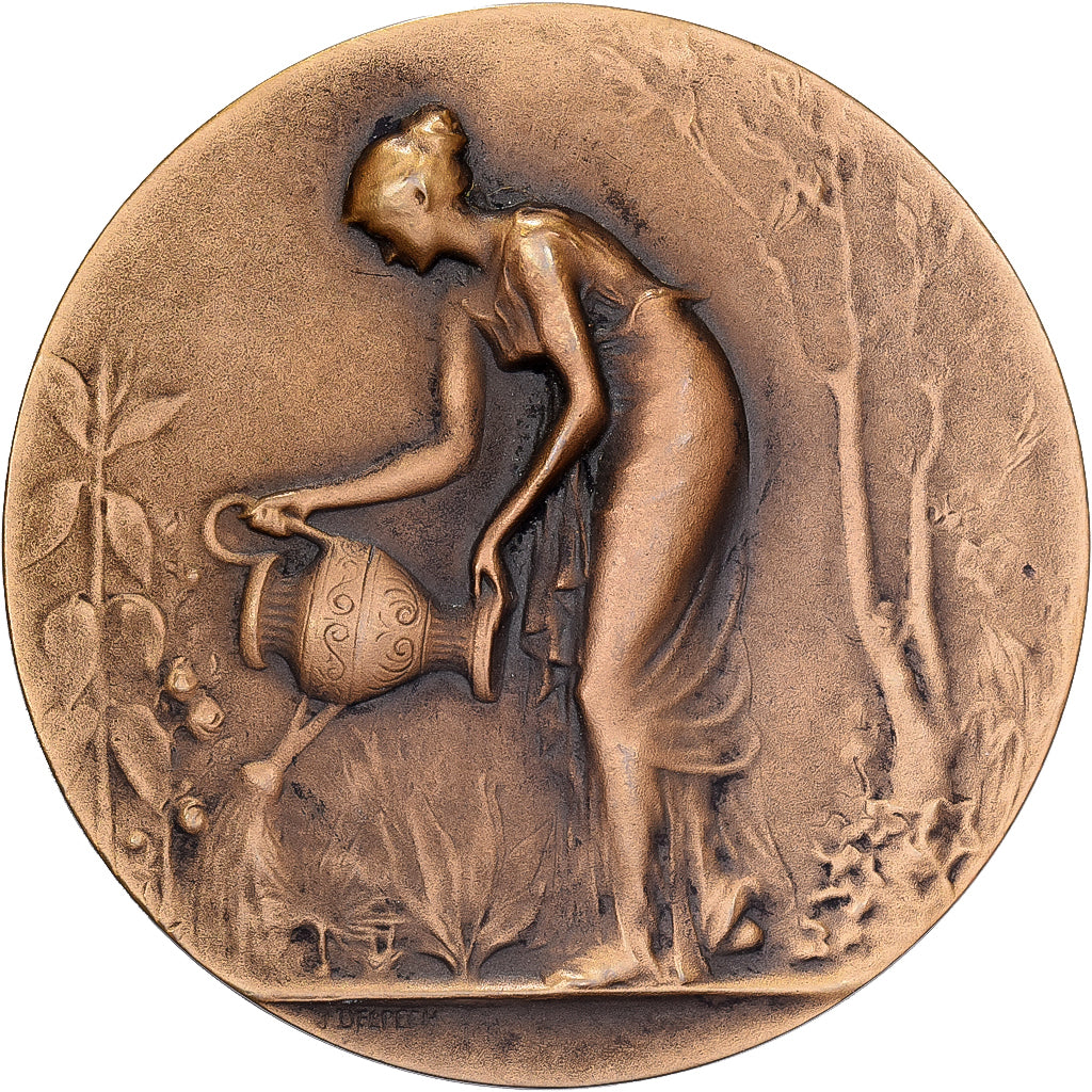 France, Medal, Horticulture, Jardins, Bronze, Delpech, MS(63)