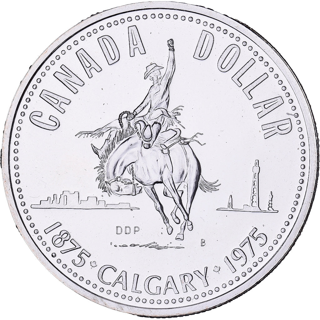 Kanada, Elizabeth II, Dollar, 1975, Royal Canadian Mint, Silber, UNZ, KM:97