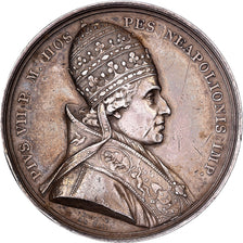 France, Médaille, Le sacre de Napoléon Ier par Pie VII, 1804, Droz, TTB+
