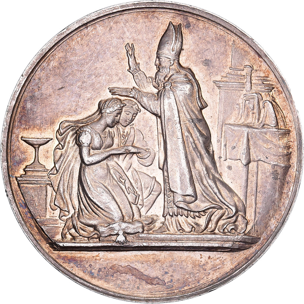 France, Medal, Mariage, Religion, Silver, AU(50-53)