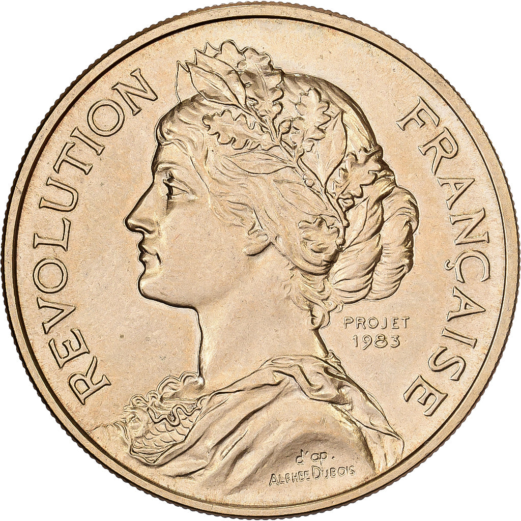 Francia, medalla, Bicentenaire de la Prise de la Bastille, 1989, Cobre - níquel