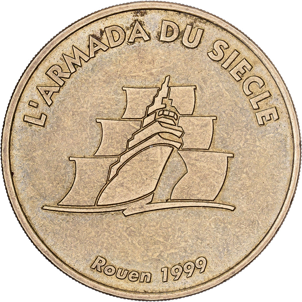 Frankrijk, Token, Rouen - Armada du siècle 1999, 1999, Copper-nickel Aluminium