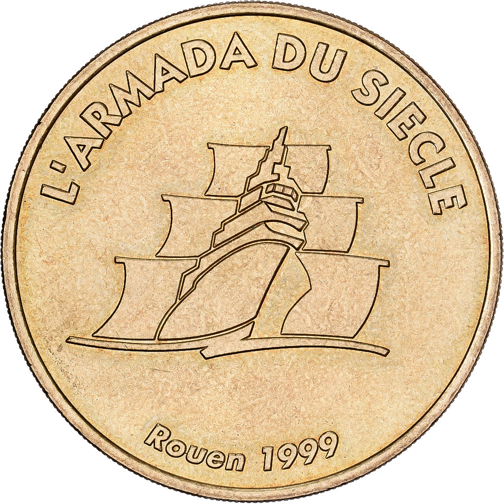 Frankrijk, Token, Rouen - Armada du siècle 1999, 1999, Copper-nickel Aluminium