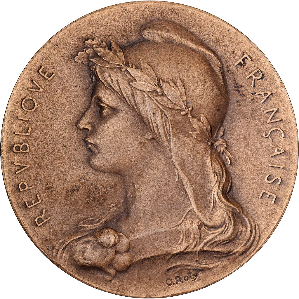 Frankrijk, Medaille, Préfet de la Seine-Inférieure, Bronzen, O.Roty, PR