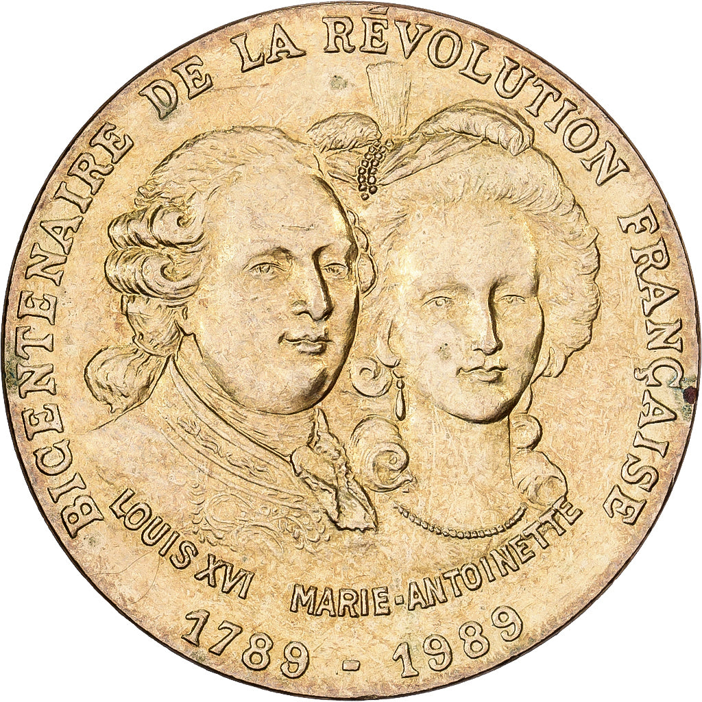 Frankreich, Medaille, Bicentenaire de la Révolution Française - Louis XVI et