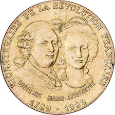 Frankreich, Medaille, Bicentenaire de la Révolution Française - Louis XVI et