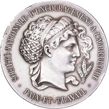 France, Medal, Société Nationale d'encouragement à l'agriculture, Silver