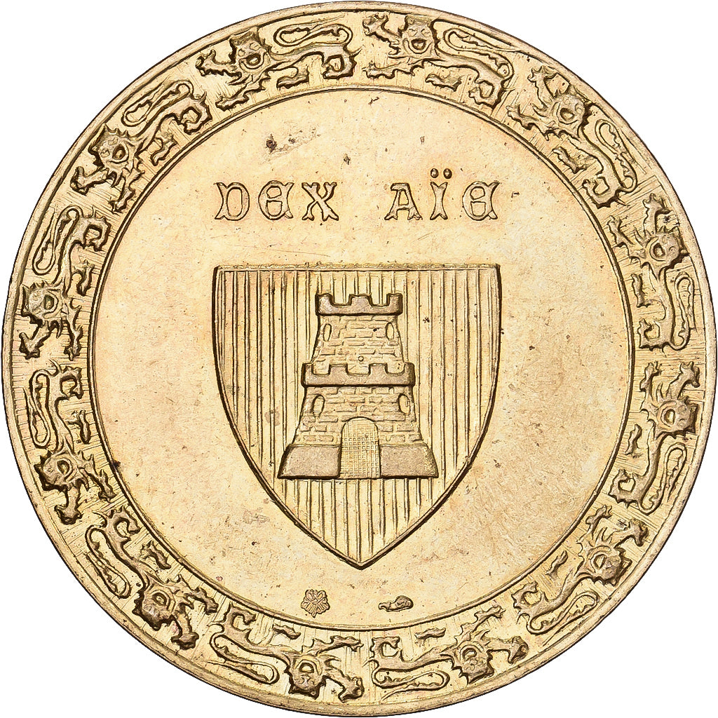 Francia, zeton, Ville de Caen, Bronce - aluminio, MBC