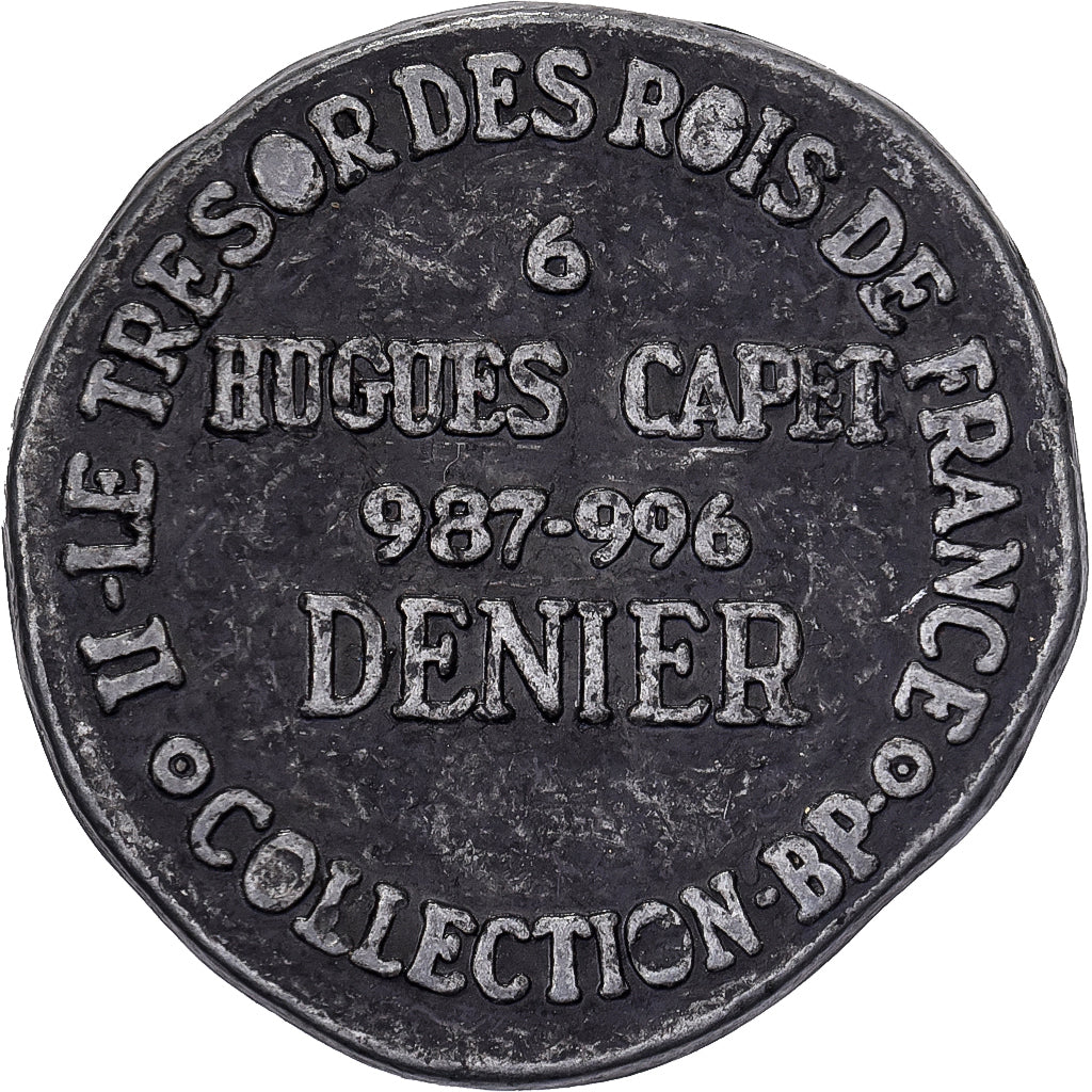 Francia, zeton, Collection BP, Denier Hugues Capet, Métal, MBC+