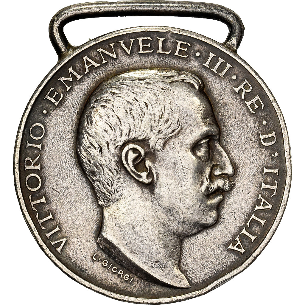 Włochy, Campagne de Libye, WAR, medal, 1913, Bardzo dobra jakość, Giorgi