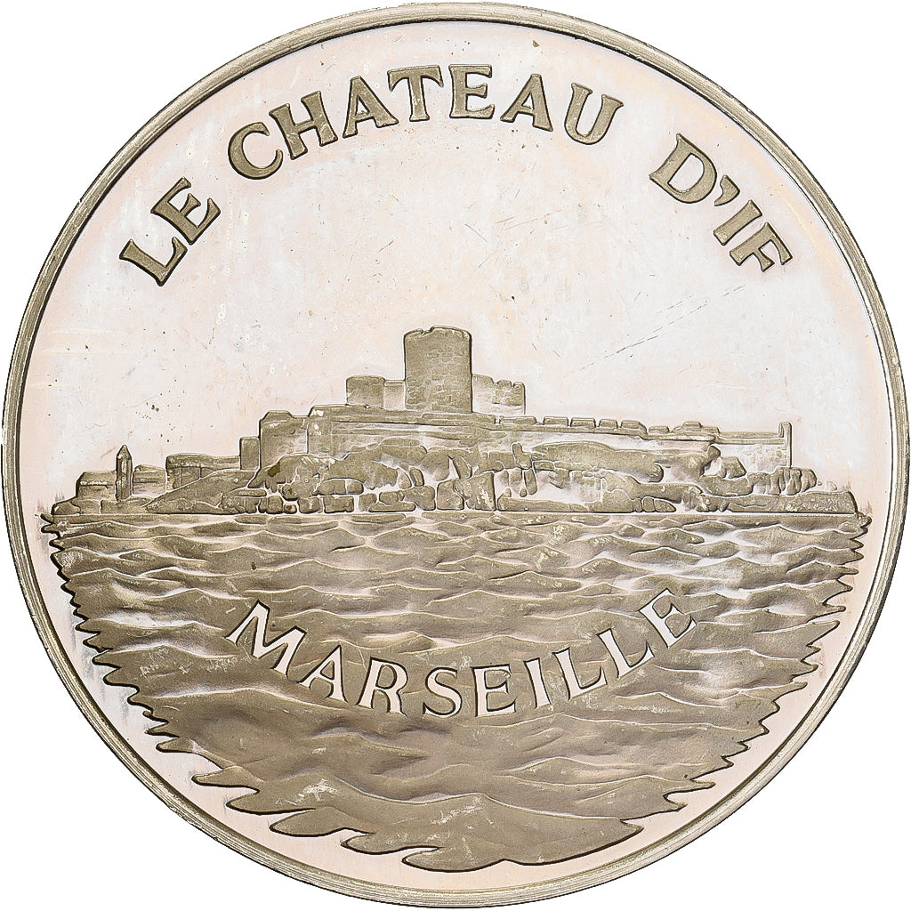 Francia, zeton, Alexandre Dumas, Le Château d'If, Cobre - níquel, EBC