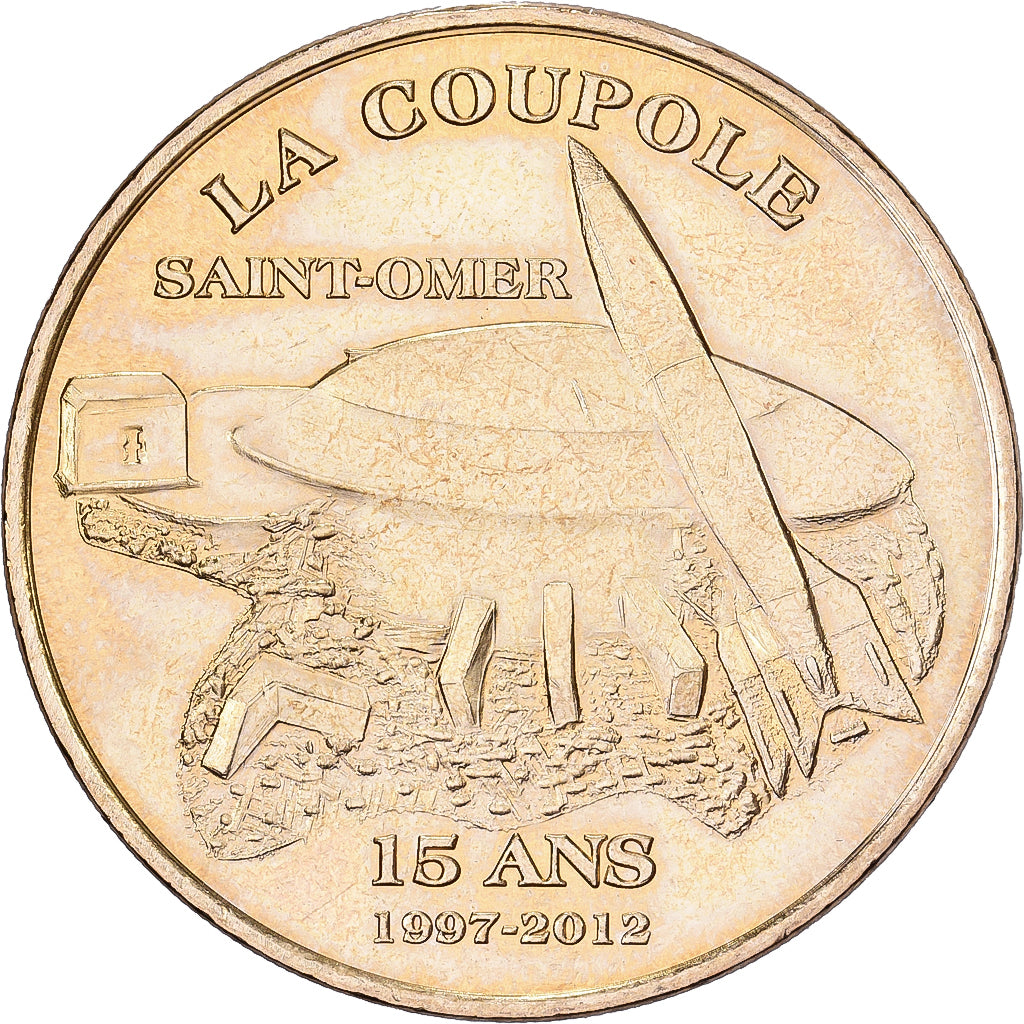 Francja, Token, Helfaut - La coupole n°5 - 15 ans, 2012, Miedzionikiel