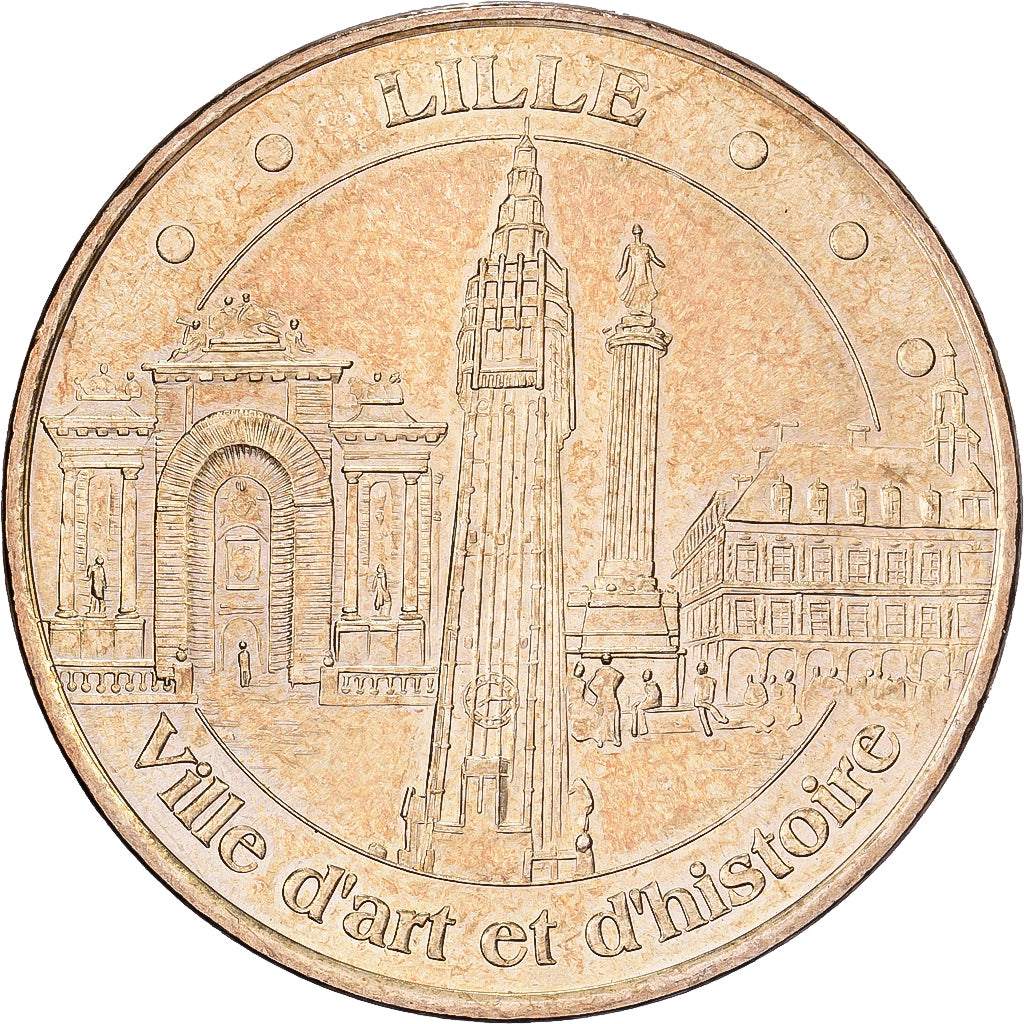 Francja, Token, Ville de Lille, 2007, Miedzionikiel Aluminium, MDP, AU(55-58)