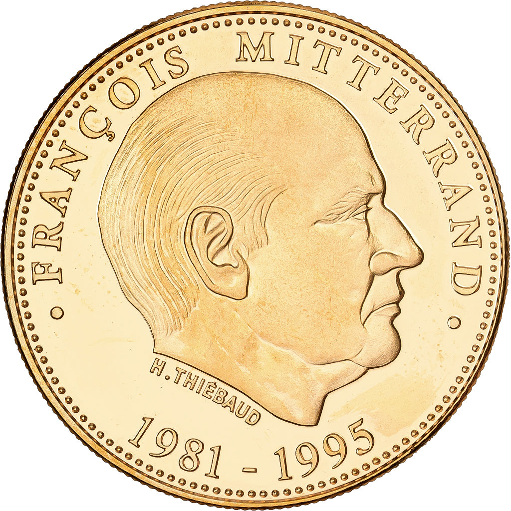 Francja, medal, François Mitterrand, Président de la République, Pokryte